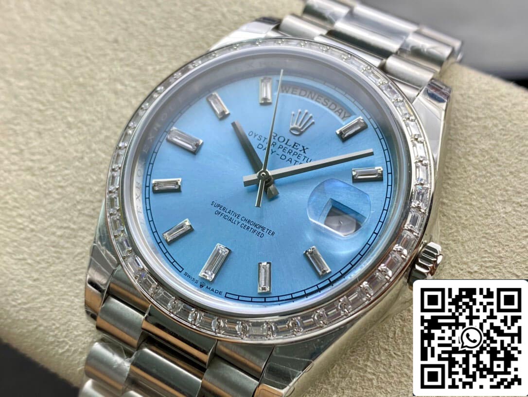 Rolex Day Date 228396TBR 1:1 Best Edition EW Factory Light Blue Dial