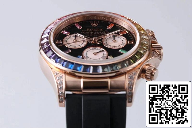 Rolex Daytona 116595RBOW 1:1 Mejor Edición BL Factory Oro Rosa Suizo ETA4130