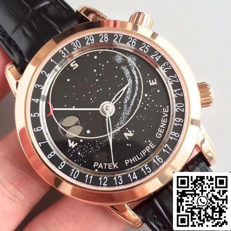 Patek Philippe Grand Complications 6102R-001 TW Factory 1:1 Mejor edición Suiza ETA240 Esfera giratoria negra celeste