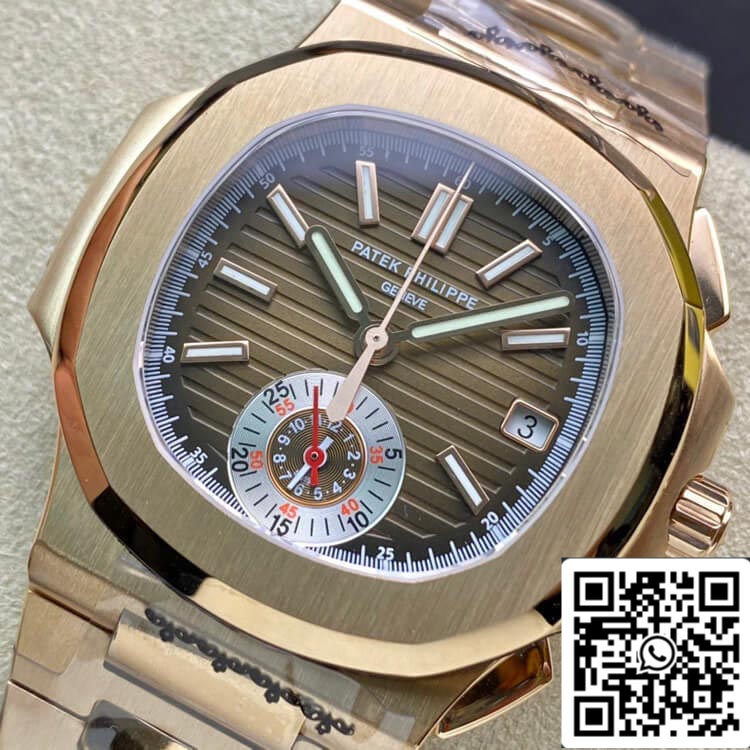 Patek Philippe Nautilus 5980-1R 1:1 Mejor edición 3K Factory V2 Oro rosa