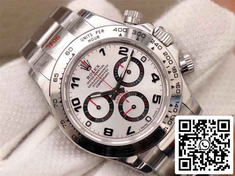 Rolex Daytona Cosmograph 116509-78599 1:1 Best Edition Noob Factory quadrante bianco svizzero ETA4130