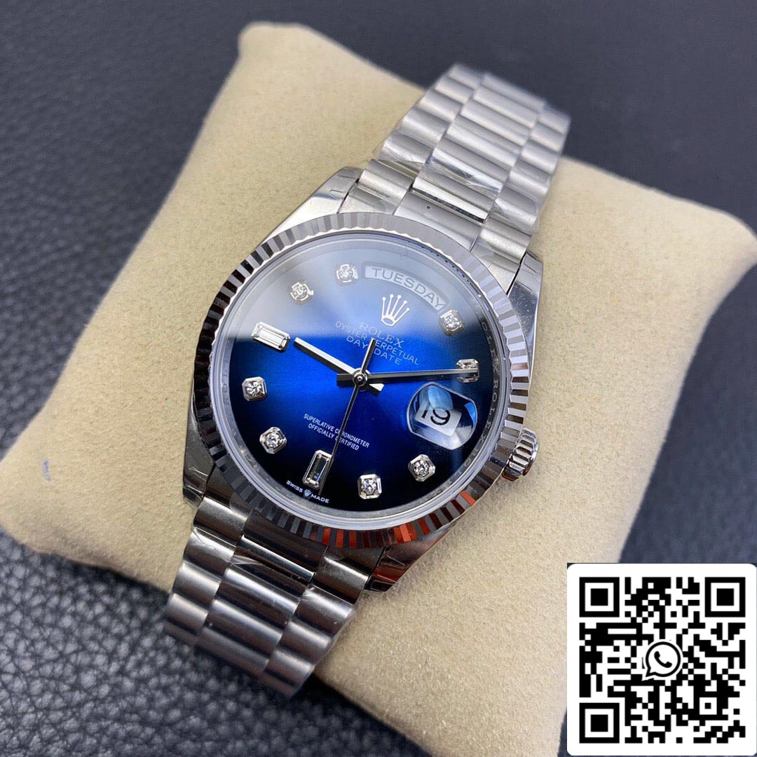 Rolex Day Date M128239-0023 Quadrante blu sfumato 1:1 Best Edition EW Factory