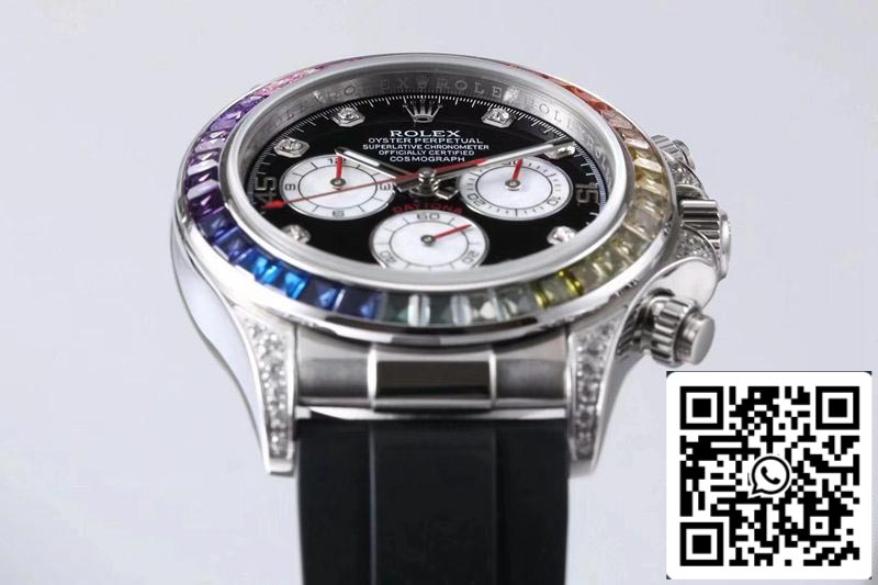 Rolex Daytona 116599RBOW 1:1 Best Edition BL Factory Black Dial Swiss ETA4130