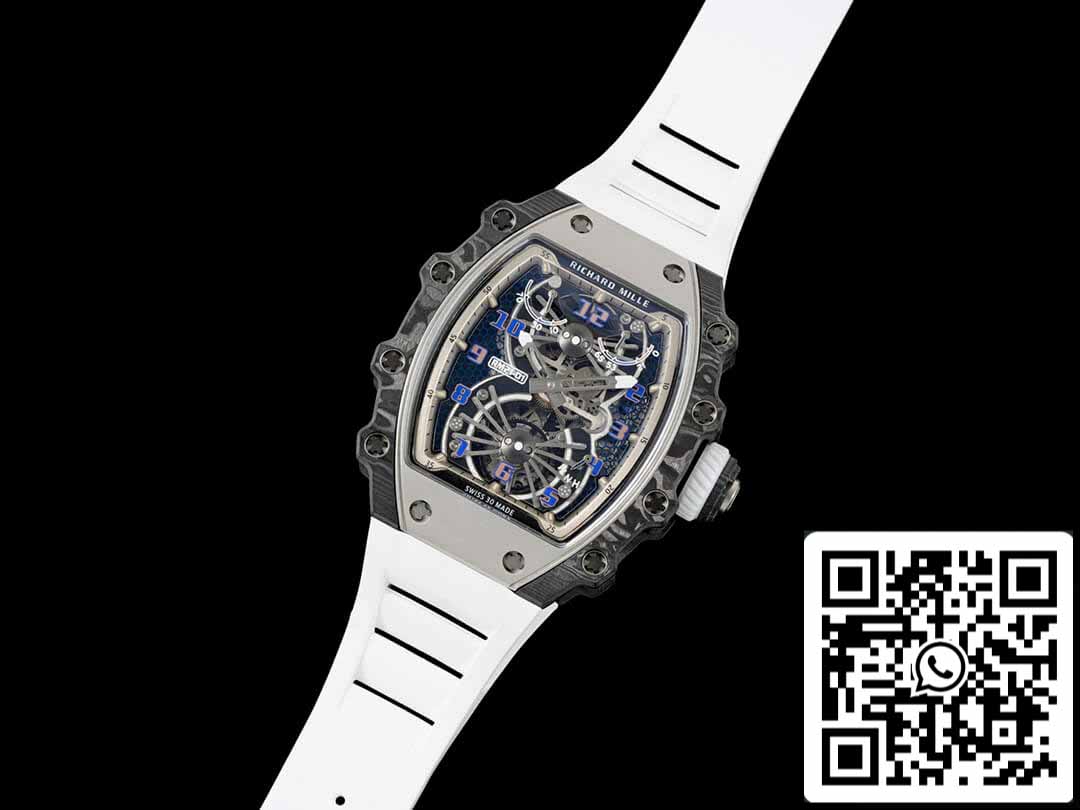 Richard Mille RM21-01 1:1 Mejor Edición RM Factory Tourbillon Bisel de Fibra de Carbono