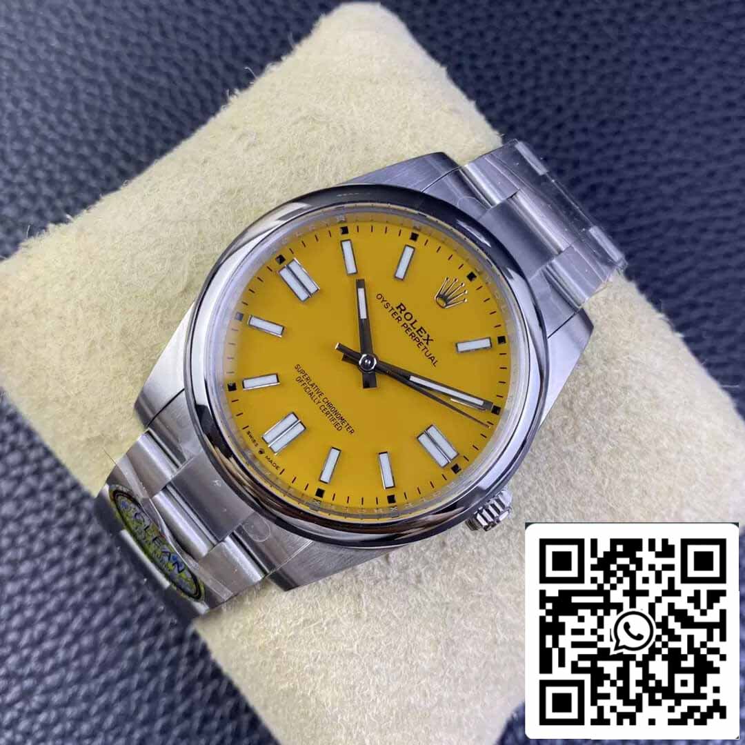 Rolex Oyster Perpetual M124300-0004 41MM 1:1 Mejor edición Clean Factory esfera amarilla