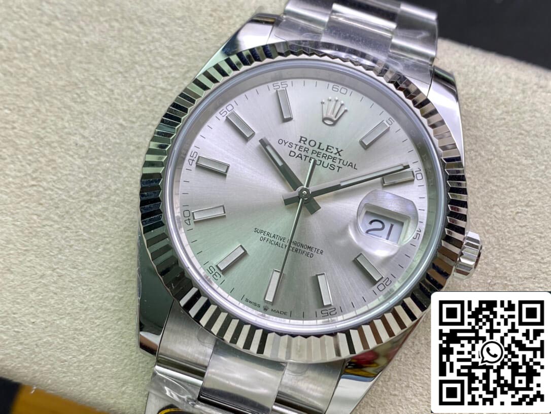 Rolex Datejust M126334-0003 41mm Oyster Strap Clean Factory White Dial