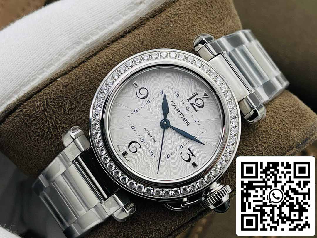 Cartier Pasha 35MM 1:1 Best Edition BV Factory Bisel de diamantes