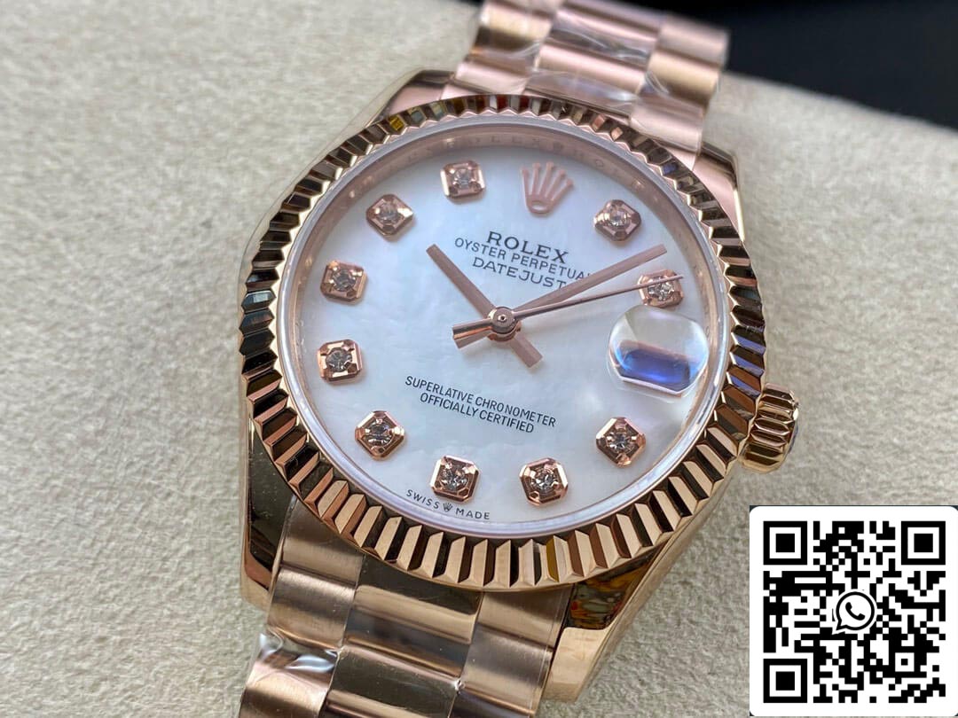 Rolex Datejust M278275-0009 31MM 1:1 Mejor edición EW Factory Oro rosa