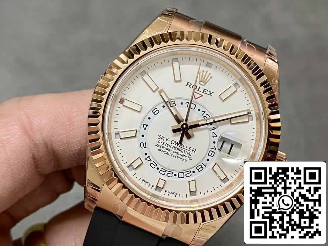 Rolex Sky Dweller M326235-0004 1:1 Mejor edición Noob Factory Correa de caucho