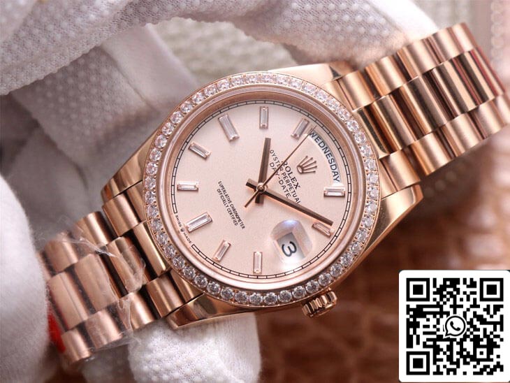 Rolex Day Date M228345RBR-0007 1:1 Best Edition EW Factory Oro rosa