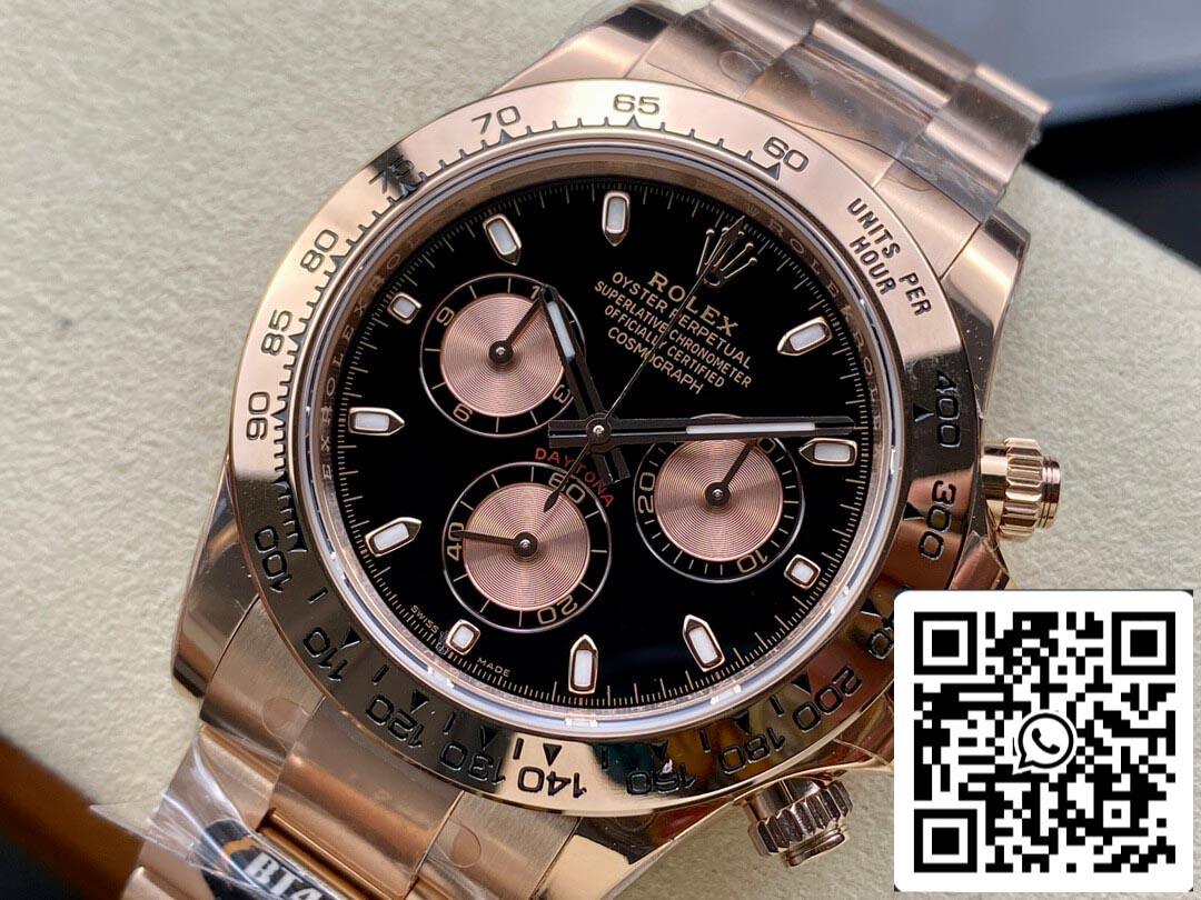 Rolex Daytona M116505-0008 1:1 Mejor edición BT Factory esfera negra