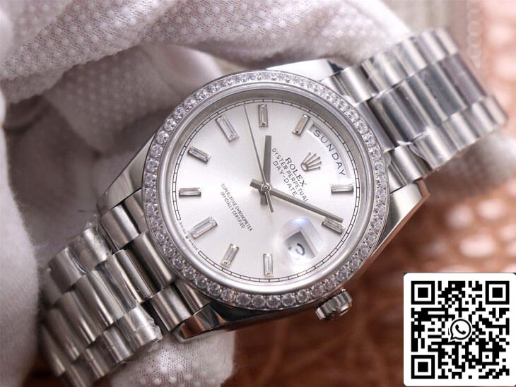 Rolex Day Date M228349RBR-0001 1:1 Best Edition EW Factory quadrante argento