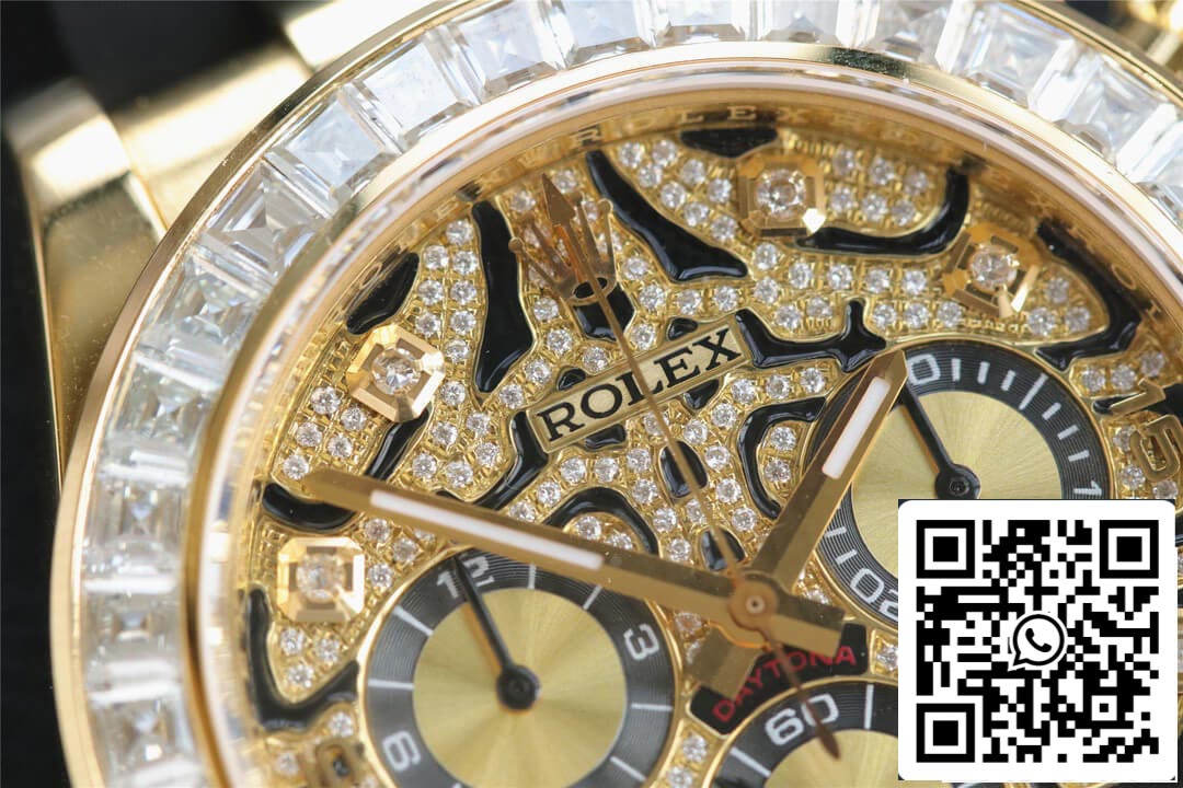 Rolex Cosmograph Daytona 116588 TBR 1:1 Best Edition Noob Factory Yellow Gold Diamond Bezel