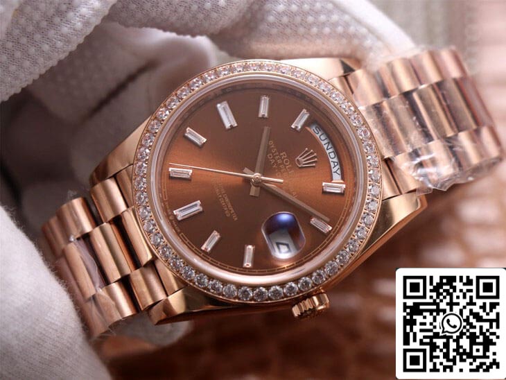 Rolex Day Date M228345RBR-0006 1:1 Best Edition EW Factory Rose Gold