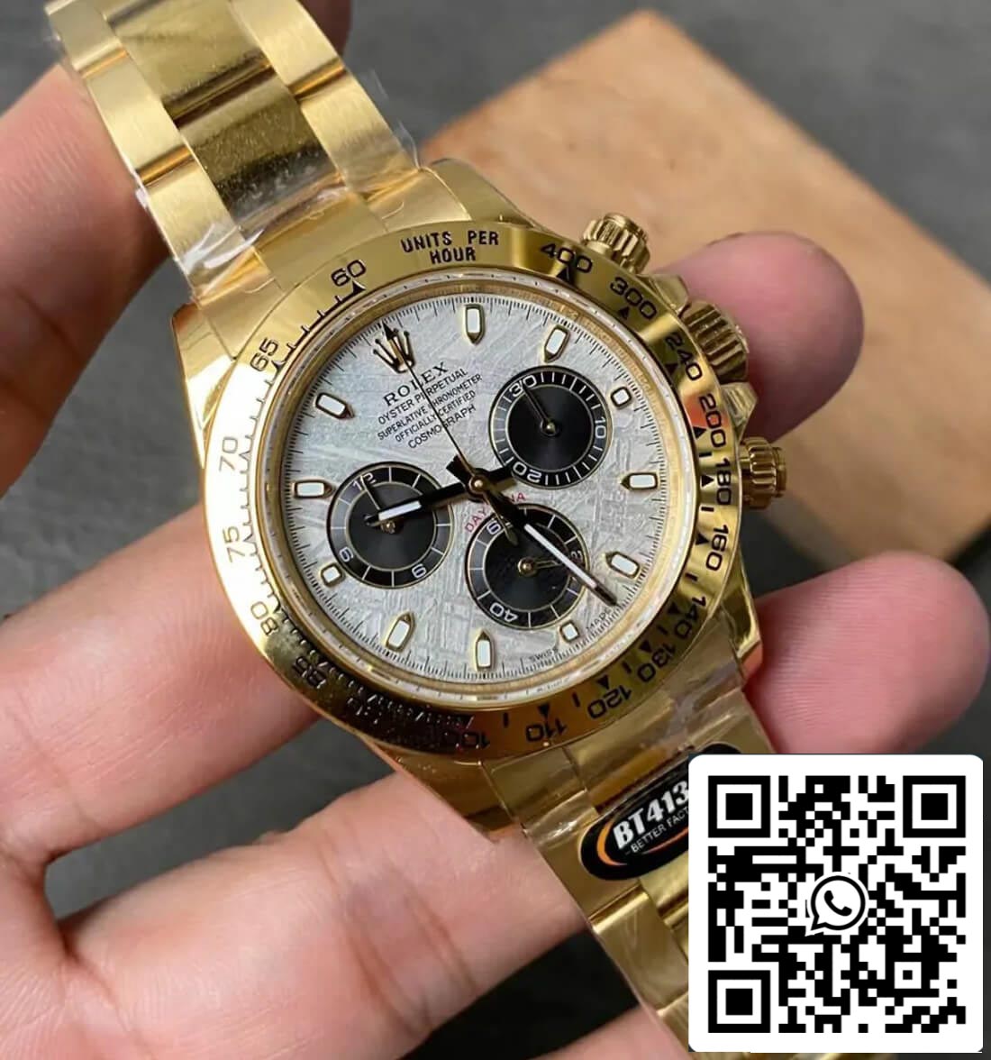 Rolex Daytona M116508-0015 1:1 Mejor edición BT Factory Meteorite Dial