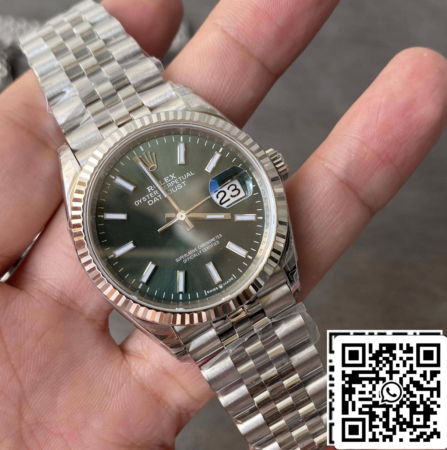 Rolex Datejust M126234-0051 36MM 1:1 Best Edition VS cinturino in acciaio di fabbrica