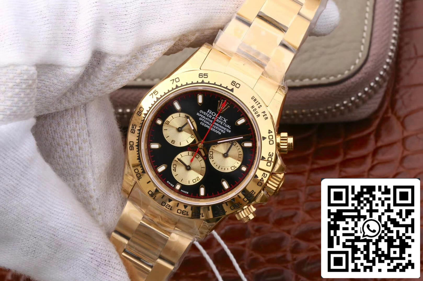 Rolex Daytona Cosmograph M116508-0009 1:1 Migliore edizione JH Factory Oro 18 carati