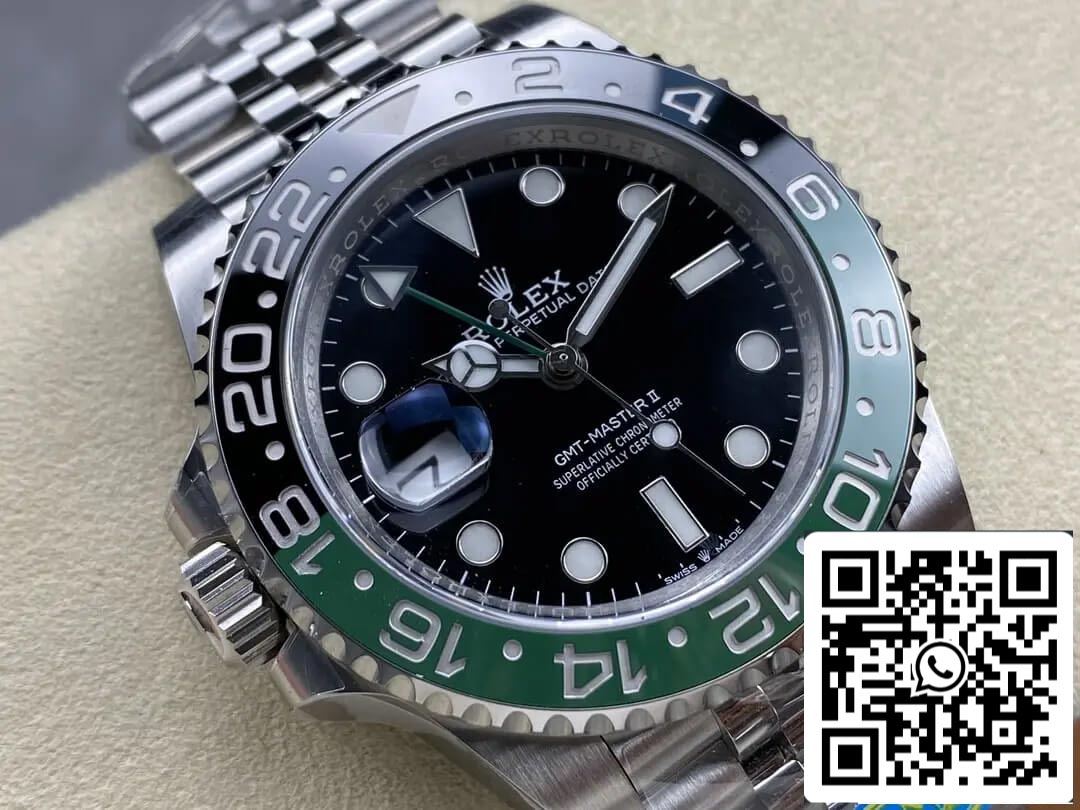 Rolex GMT Master II M126720vtnr-0002 1:1 Mejor edición Clean Factory V3 esfera negra