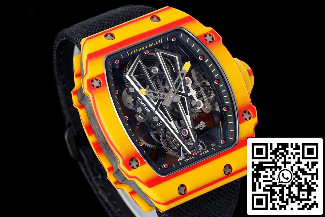 Richard Mille RM27-03 Rafael Nadal Tourbillon 1:1 Best Edition RM Factory Black Strap