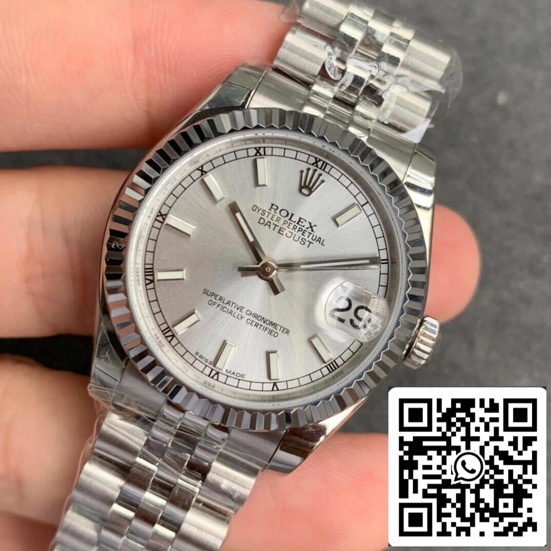 Rolex Datejust M278274-0012 1:1 Mejor edición GS Factory esfera plateada