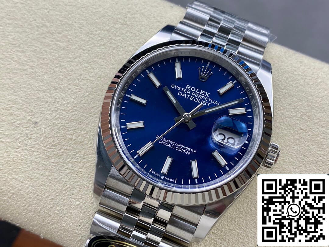 Rolex Datejust M126234-0017 36MM 1:1 Mejor edición Clean Factory esfera azul