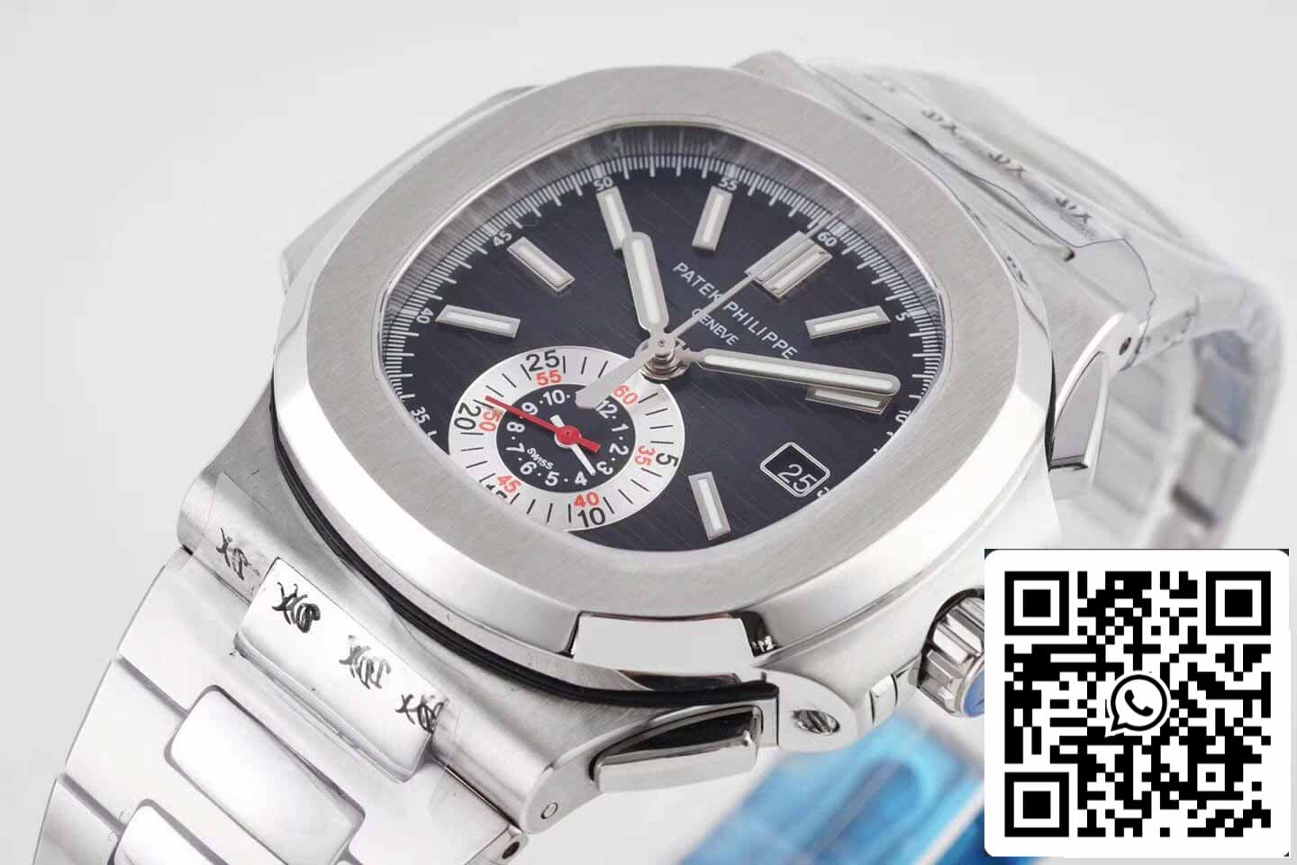 Patek Philippe Nautilus 5980/1A-014 1:1 Mejor Edición 3K Factory V2 Esfera Negra