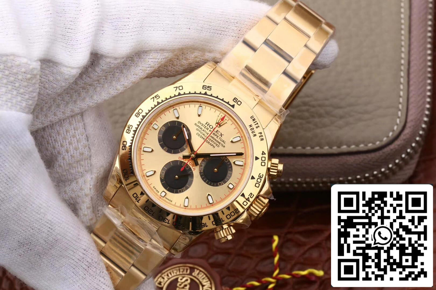 Rolex Daytona 116508 1:1 Mejor Edición JH Factory Oro Amarillo Cronógrafo Negro