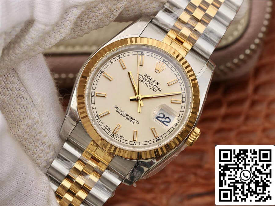 Rolex Datejust 116233 36 mm Correa Jubilee AR Factory Oro amarillo