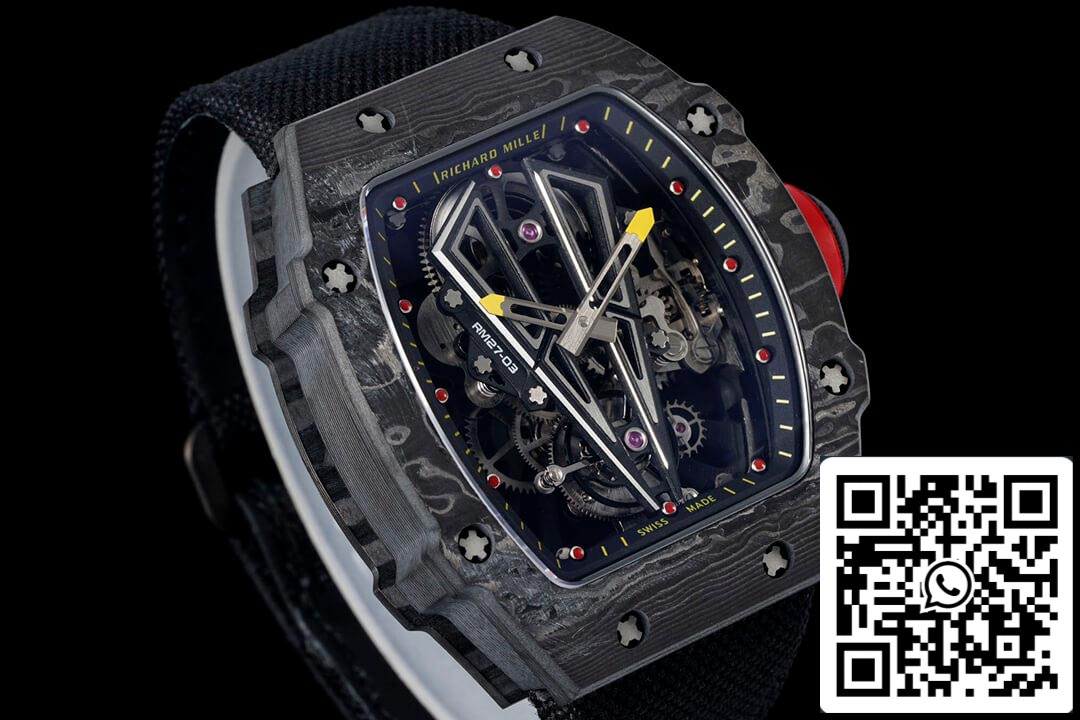 Richard Mille RM27-03 Rafael Nadal Tourbillon 1:1 Mejor edición RM Factory Skeleton Dial