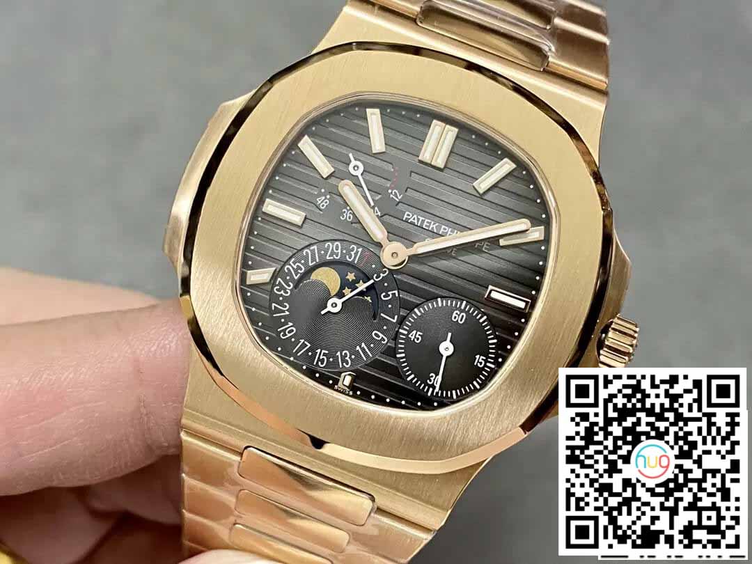 Patek Philippe Nautilus 5712/1R-001 1:1 Mejor Edición PPF Factory V2 Esfera Marrón