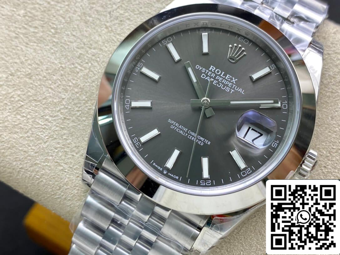 Rolex Datejust M126300-0008 1:1 Smooth rim VS Factory Gray Dial