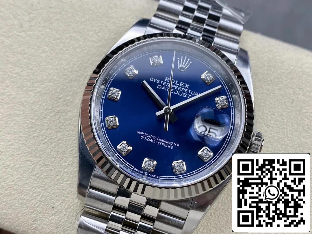 Rolex Datejust M126234-0037 36MM 1:1 Best Edition Quadrante con diamanti di fabbrica pulita