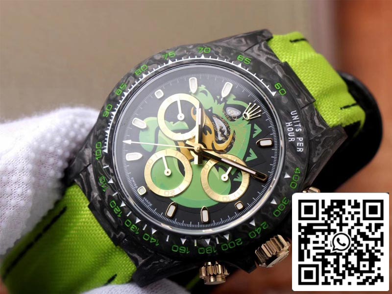 Rolex Daytona Cosmos Green Exploded Dragon 1:1 Mejor Edición WWF Factory Swiss ETA7750