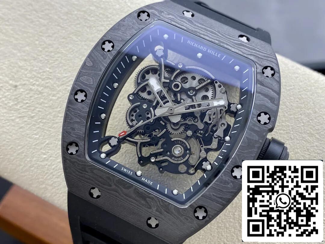 Richard Mille RM-055 1:1 Mejor Edición BBR Factory Fibra de Carbono