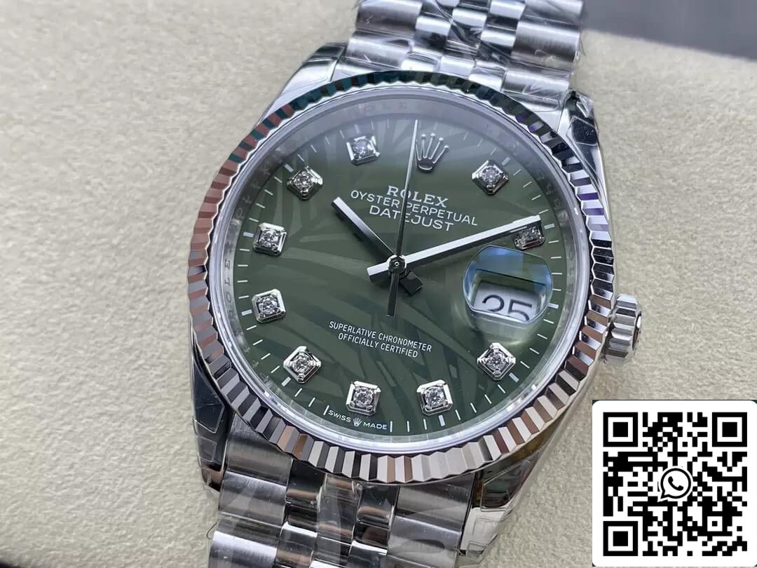 Rolex Datejust M126234-0055 36MM 1:1 Migliore edizione VS Quadrante con diamanti di fabbrica