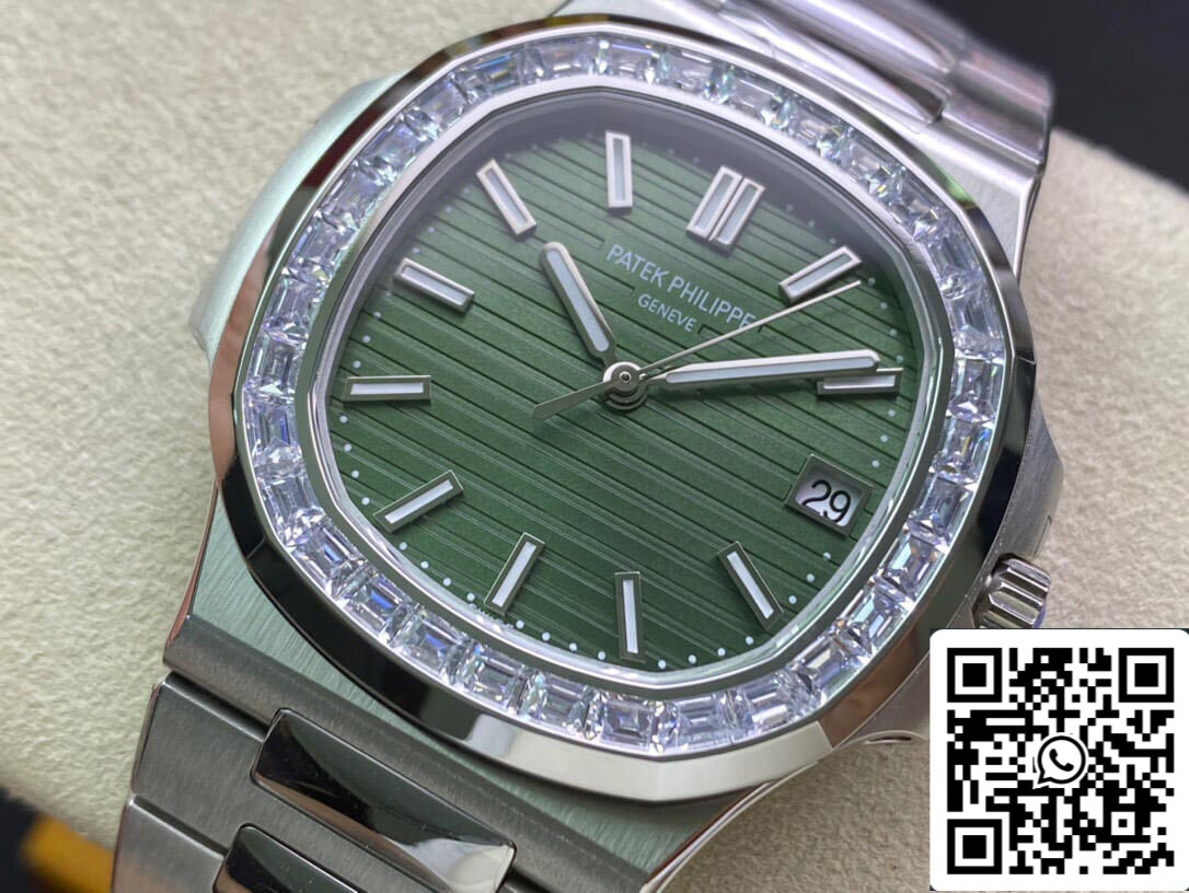 Patek Philippe Nautilus 5711/1300A-001 1:1 Mejor Edición 3K Esfera Verde de Fábrica