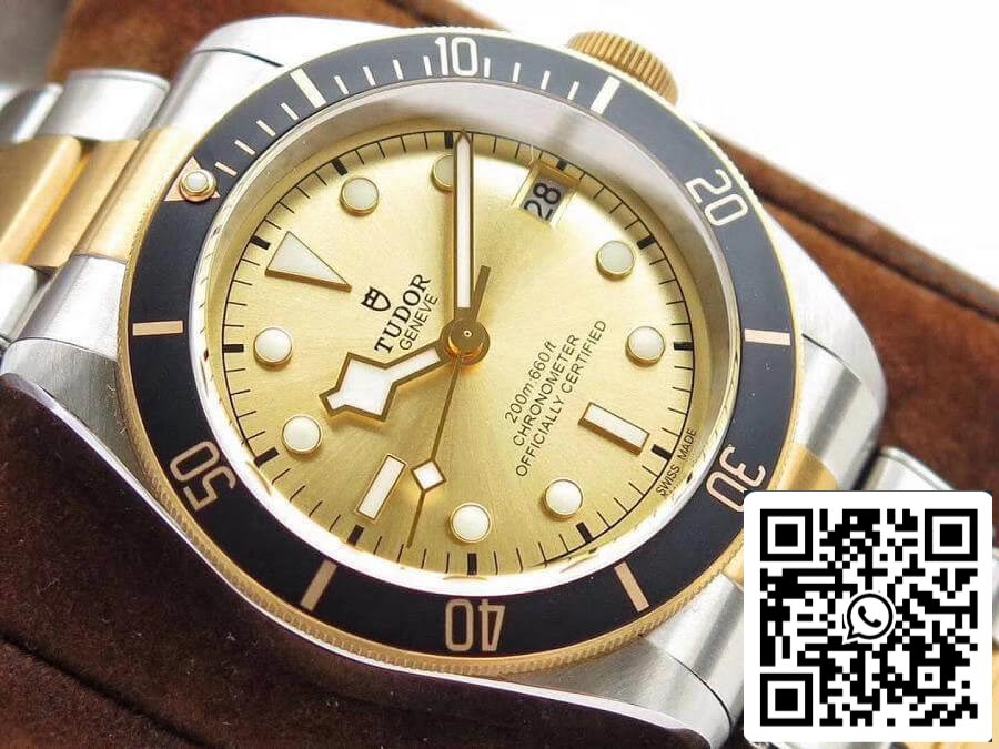 Tudor Heritage Black Bay M79733N-0004 ZF Factory 1:1 Best Edition Swiss ETA2824-2 Superlumed Dome-shaped Yellow Gold Dial