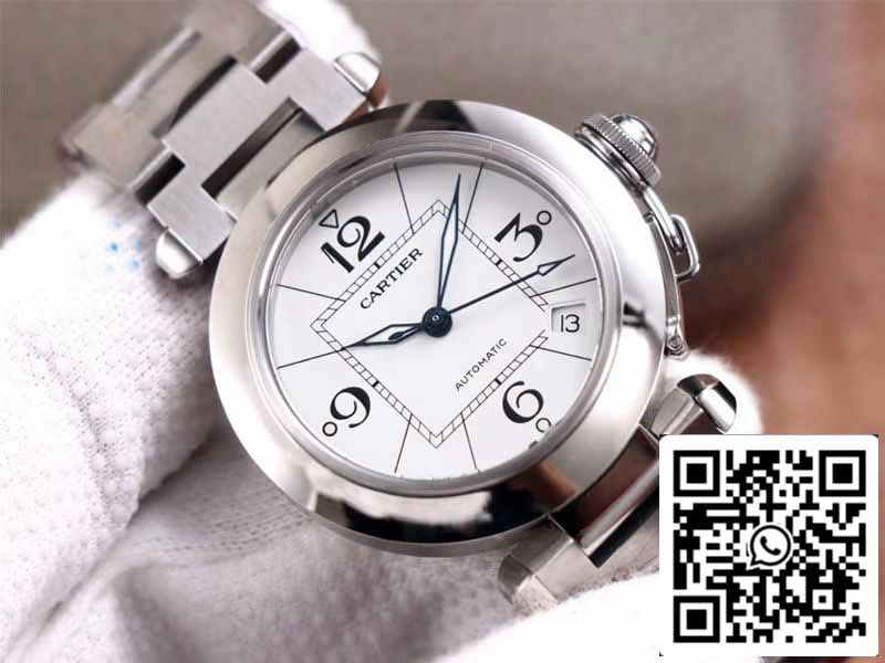 Cartier Pasha W31074M7 1:1 Mejor edición V9 Esfera blanca de fábrica Swiss Cal.049