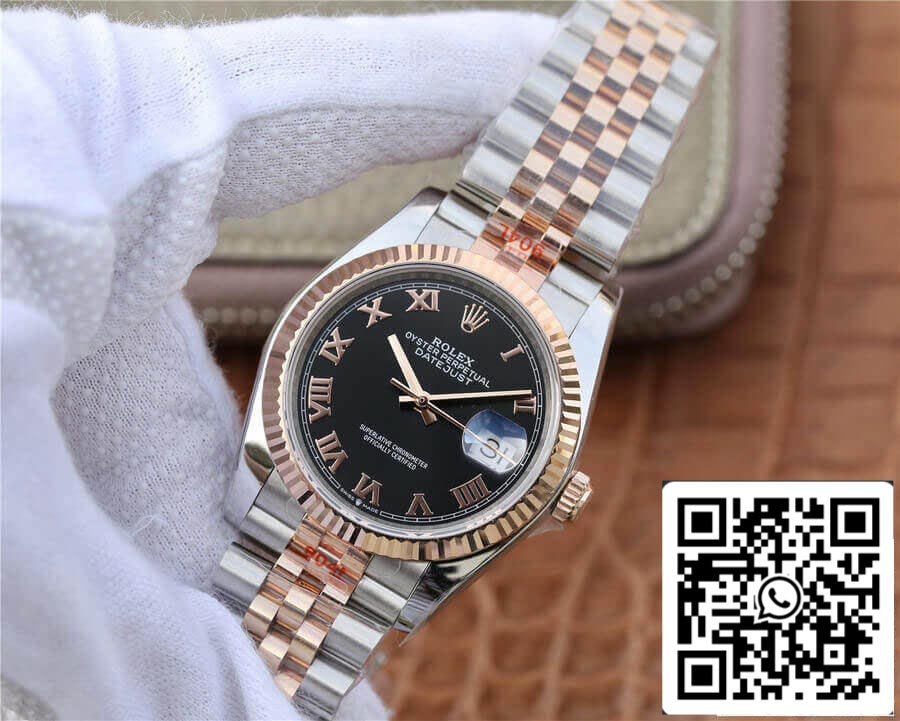 Rolex Datejust 116231 36MM 1:1 Mejor edición GM Factory esfera negra