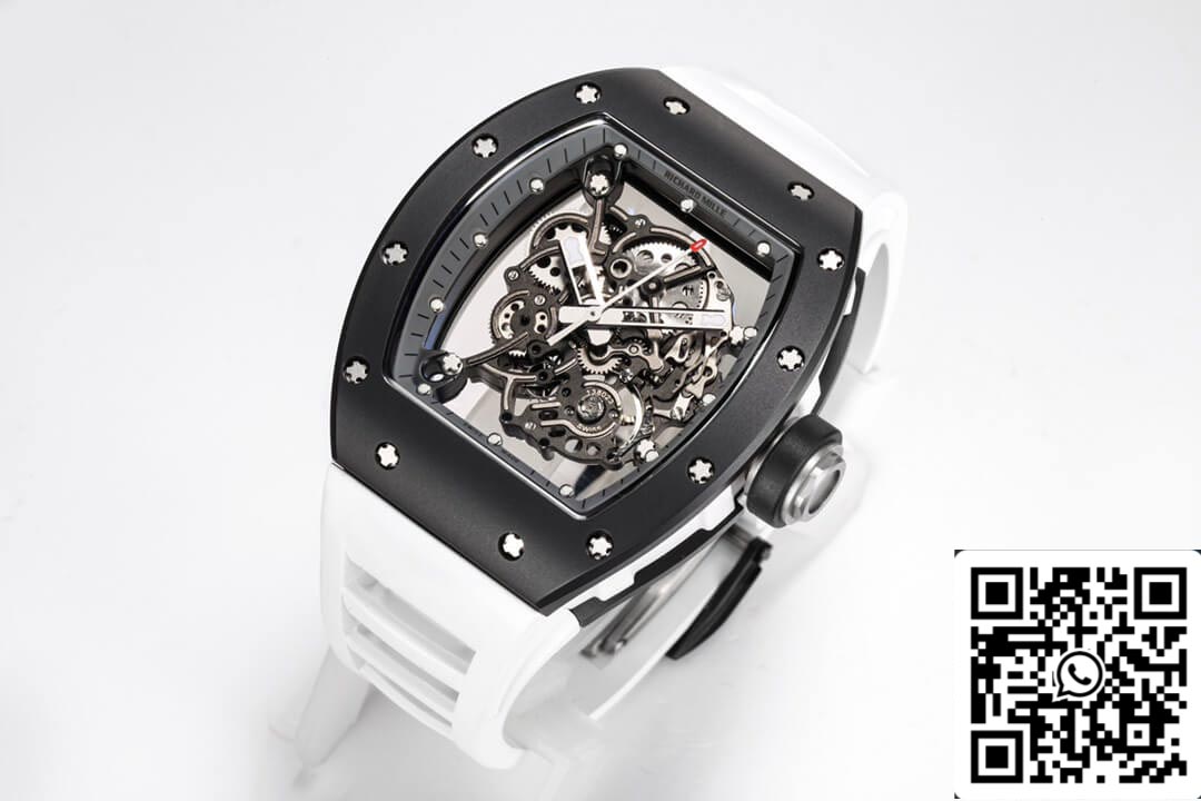 Richard Mille RM-055 1:1 Best Edition BBR Factory Black Ceramic Case