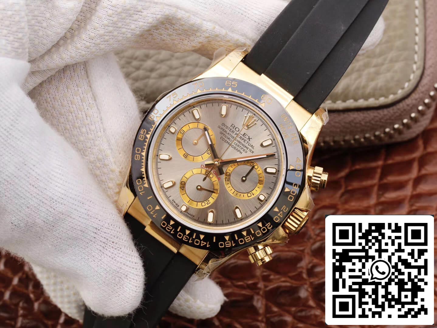 Rolex Daytona Cosmograph 116518LN 1:1 Best Edition JH Factory quadrante grigio argento