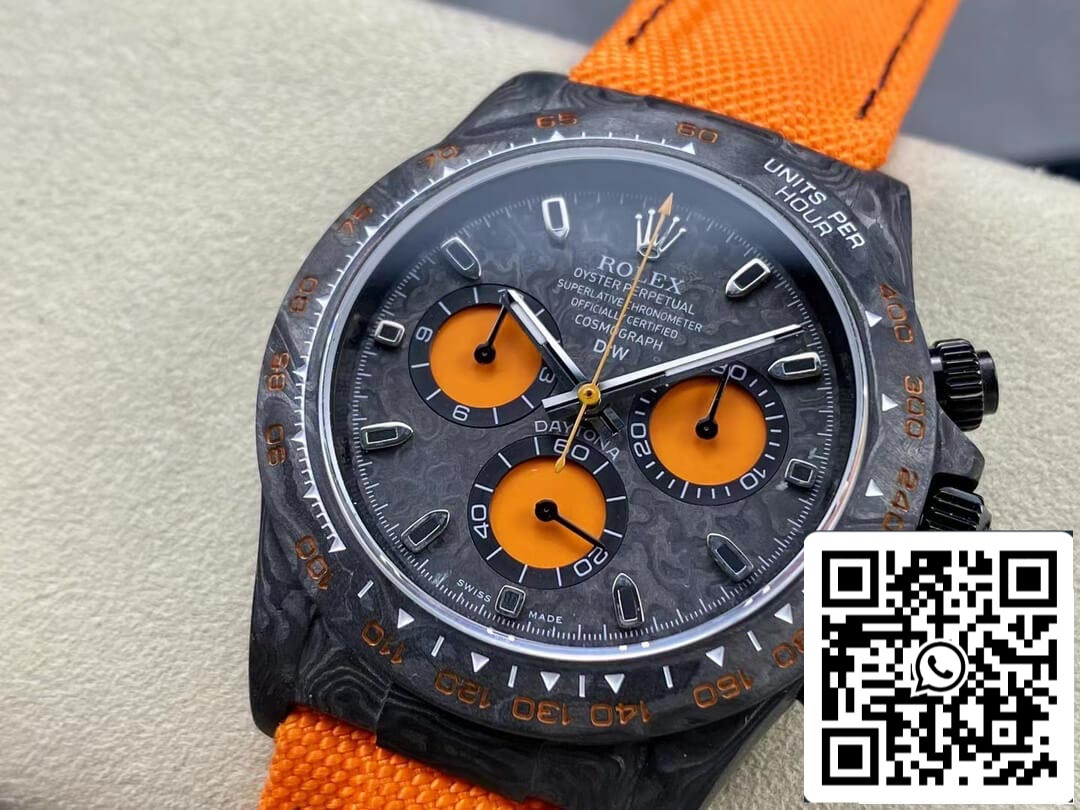 Rolex Daytona Cosmograph Diw Custom Version 1:1 Best Edition Noob Factory Orange Strap