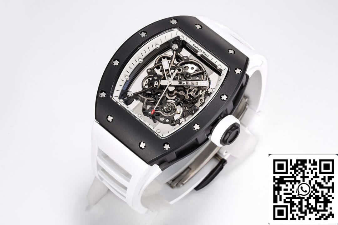 Richard Mille RM-055 1:1 Mejor Edición BBR Factory Correa de Caucho