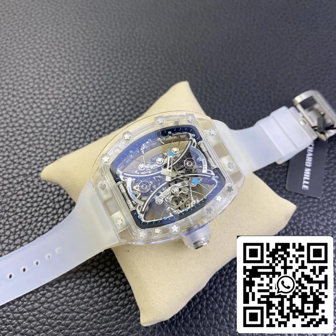 Richard Mille RM053-02 1:1 Best Edition RM Factory Transparent Tourbillon Skeleton Dial