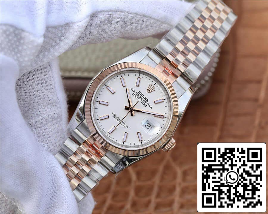 Rolex Datejust M126231-0017 36MM 1:1 Best Edition GM Factory quadrante bianco