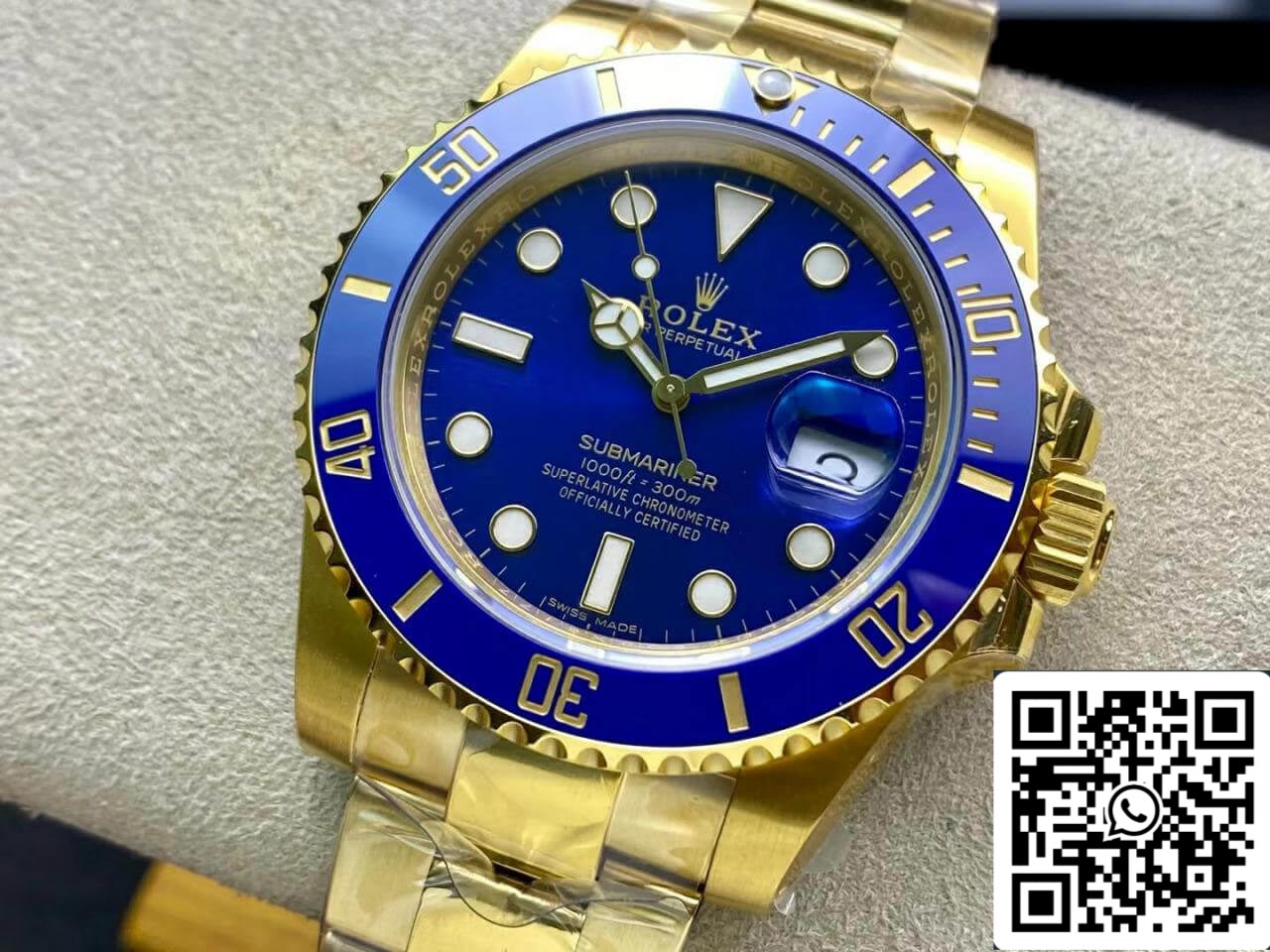 Rolex Submariner M116618LB-0003 3135 movement 40mm VS Factory Blue Dial