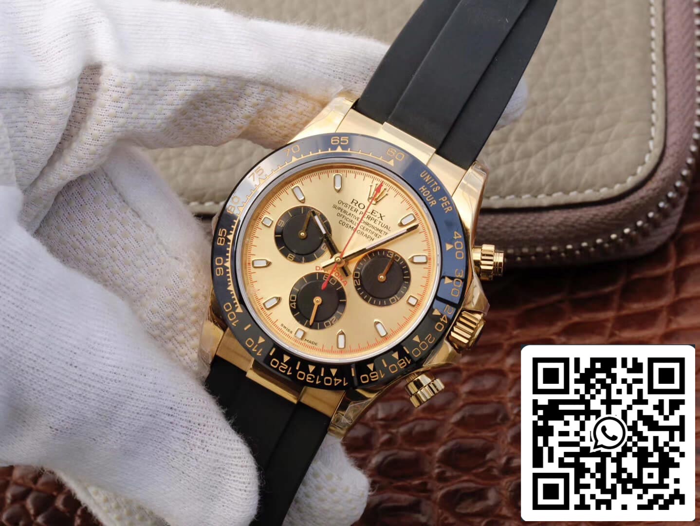 Rolex Daytona Cosmograph 116518ln 1:1 Mejor Edición JH Factory V6 Esfera de Oro Amarillo