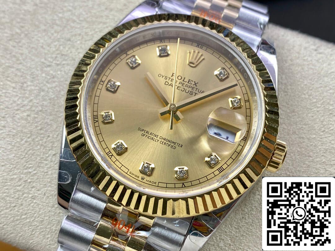 Rolex Datejust M126333-0012 1:1 Mejor Edición GM Factory Oro Amarillo