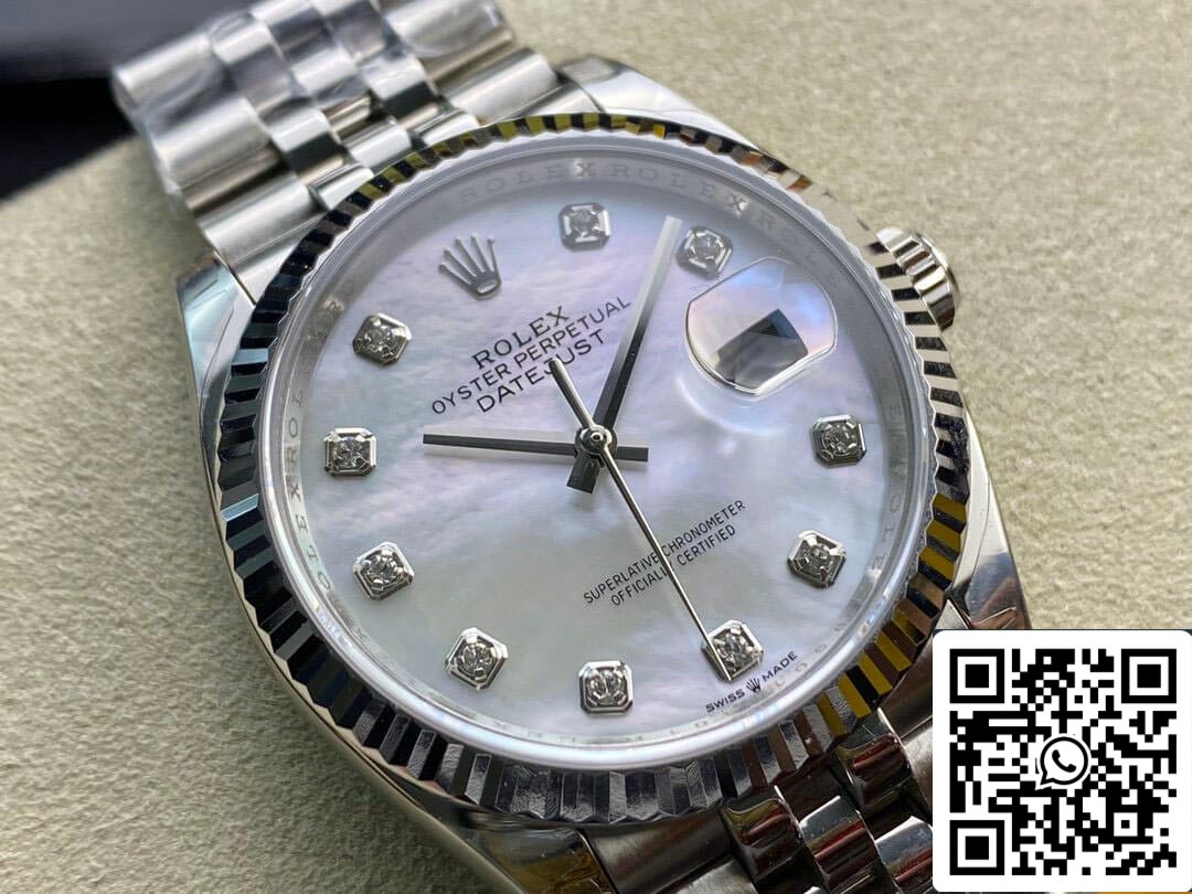 Rolex Datejust 178384-NG-63160 31MM 1:1 Mejor edición EW Factory Esfera blanca plateada