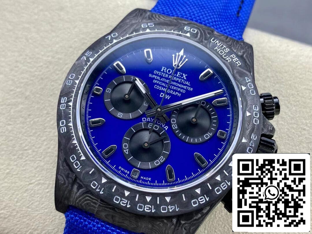 Rolex Daytona Cosmograph Diw Versione personalizzata 1:1 Best Edition Noob Factory Quadrante blu